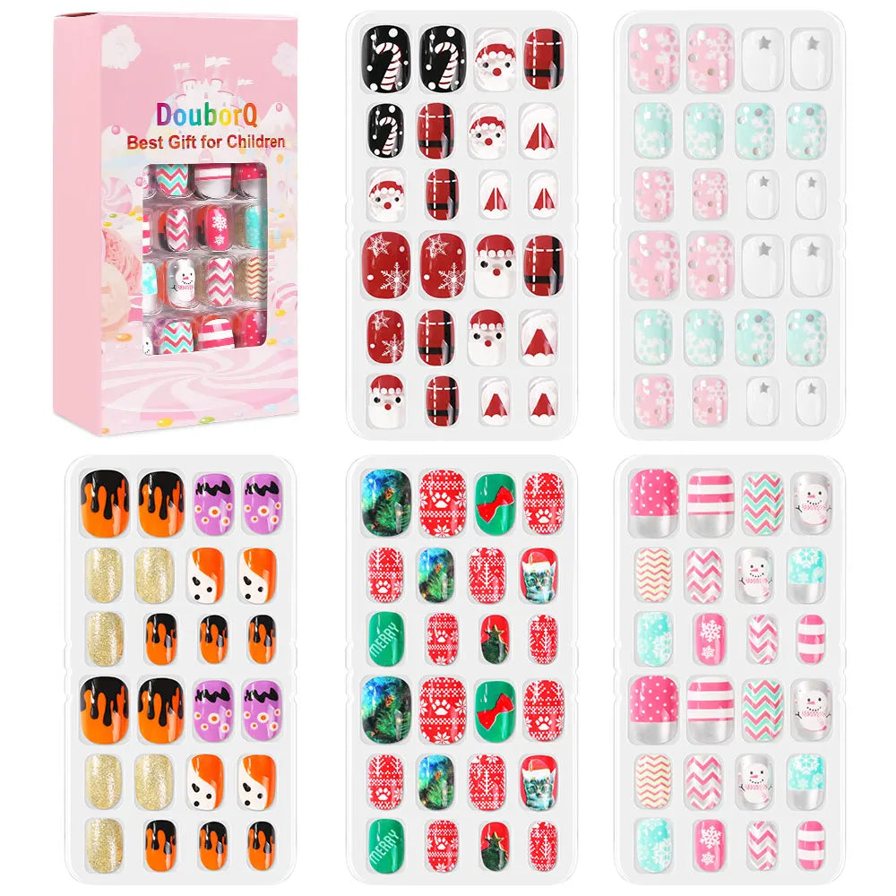 120-piece set of candy kids nails
