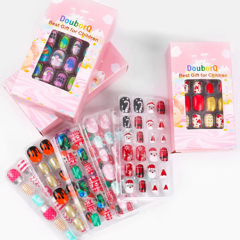 120-piece set of candy kids nails